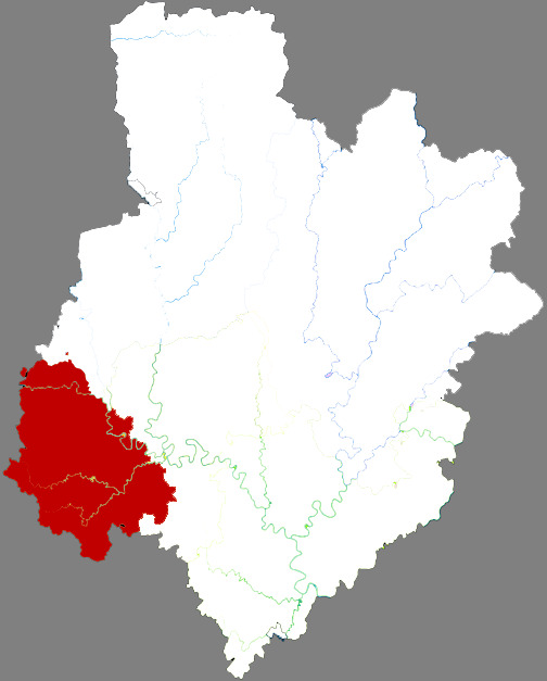 Locator map for Enyang District