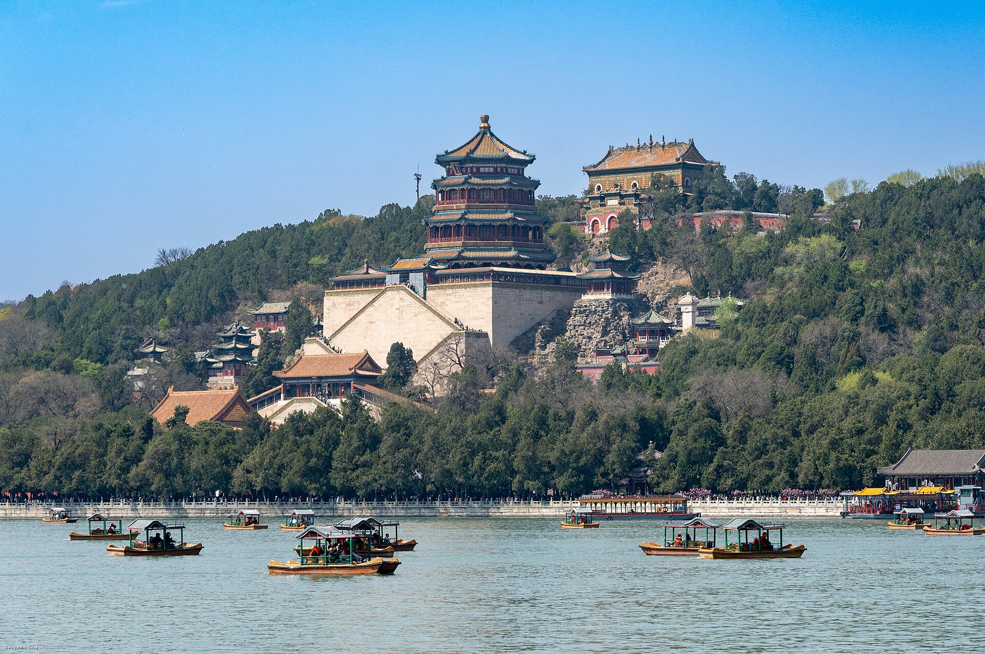 Longevity Hill seen across Kunming Lake at Beijing's Summer Palace