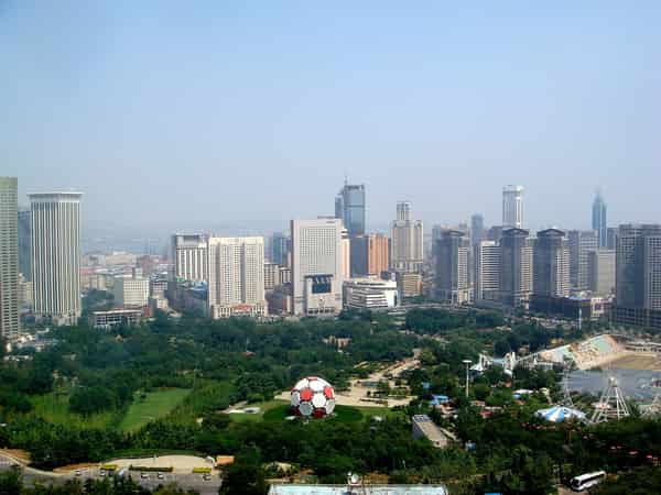 Dalian skyline in Dalian