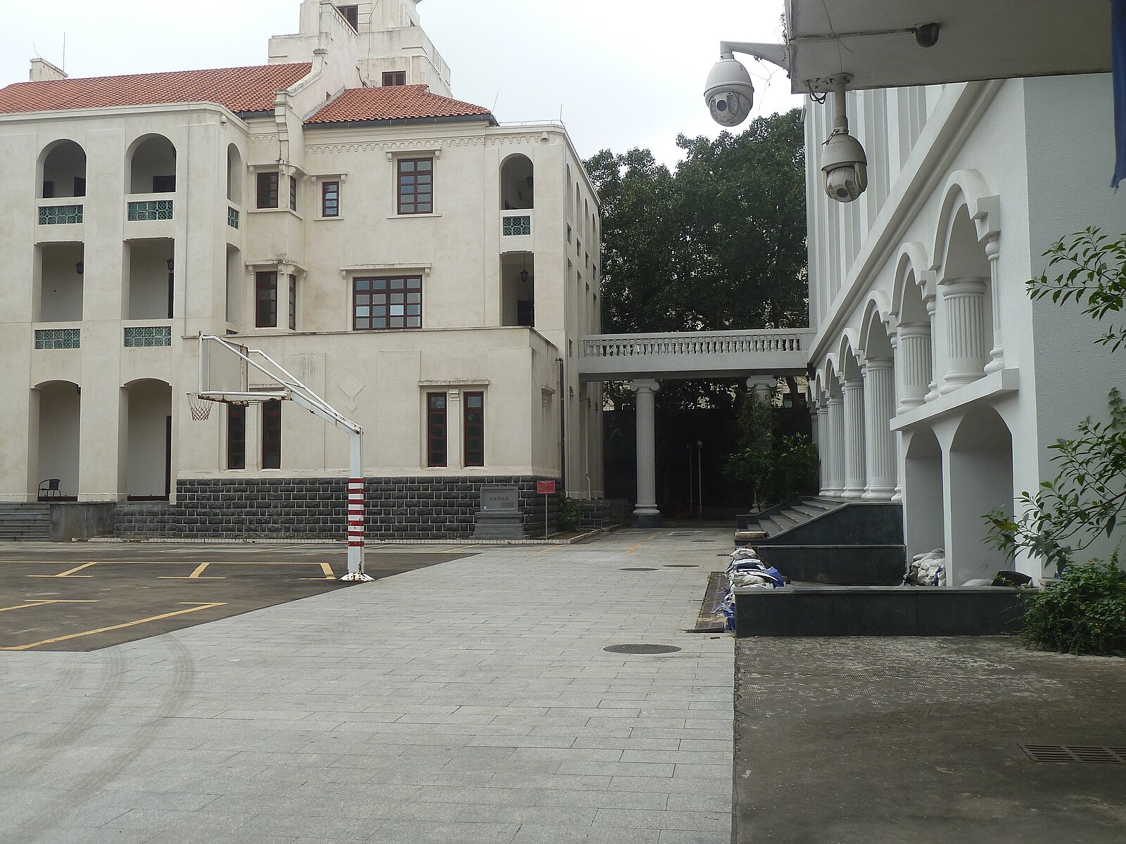 Courtyard exterior of the protected Old Qiong Customs site
