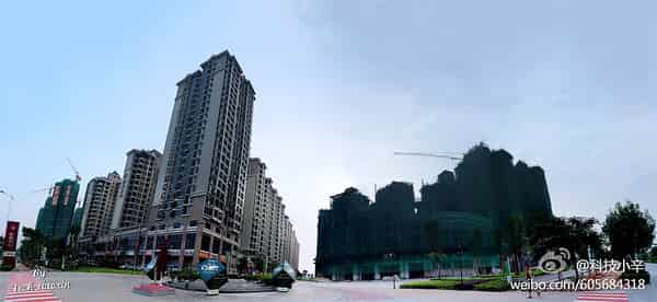 Daya Bay District panorama in Huizhou