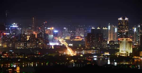 Huizhou night cityscape in Huizhou