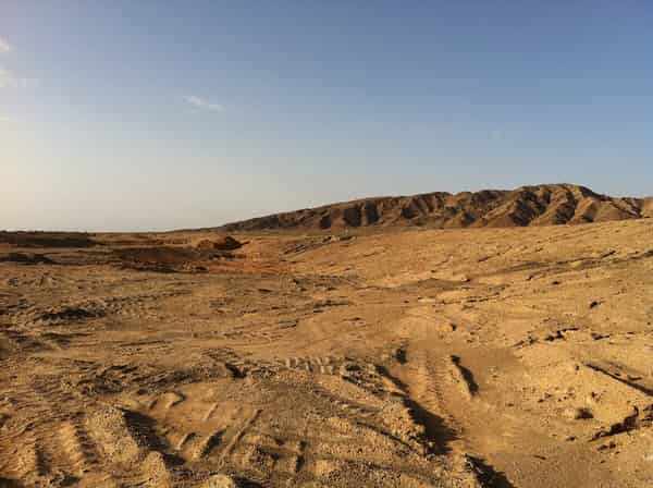 Guazhou desert landscape in Jiuquan