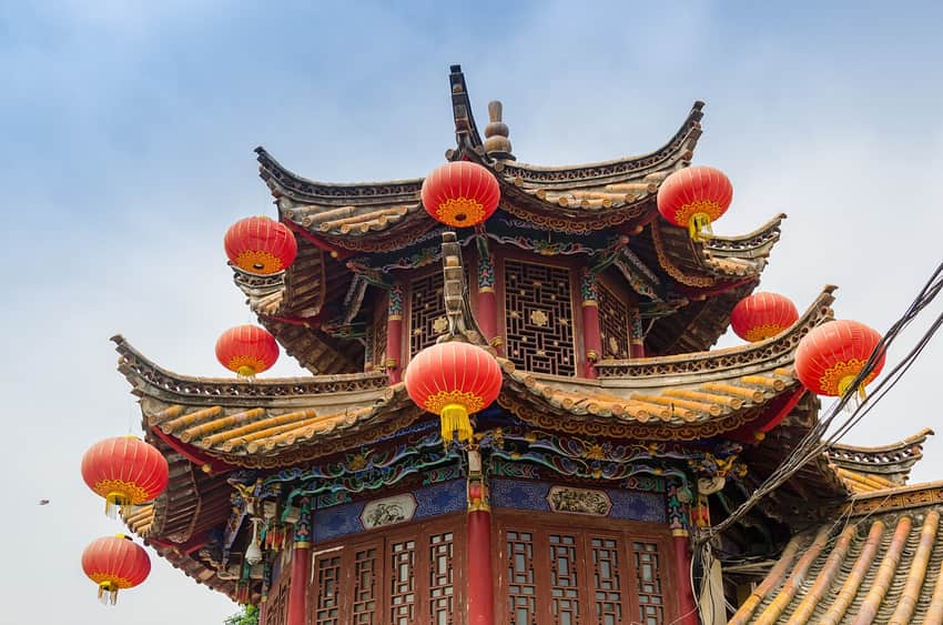 Green Lake Park in the Kunming city profile