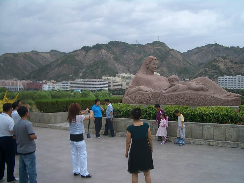 Yellow River Mother in the Lanzhou city profile