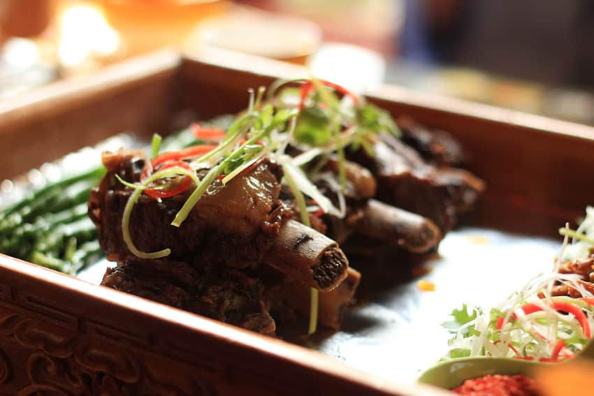 Yak-meat dish in the Lhasa city profile