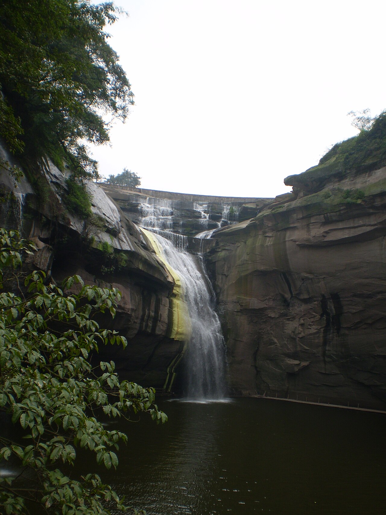 Dongwo Waterfall in Longmatan District, Luzhou