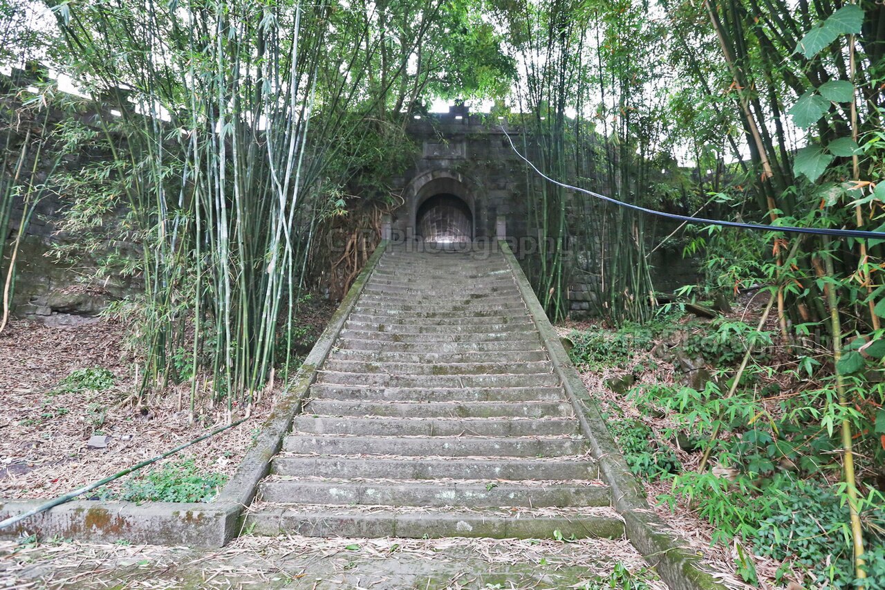 Archaeological remains at Shenbi Fort in Hejiang County