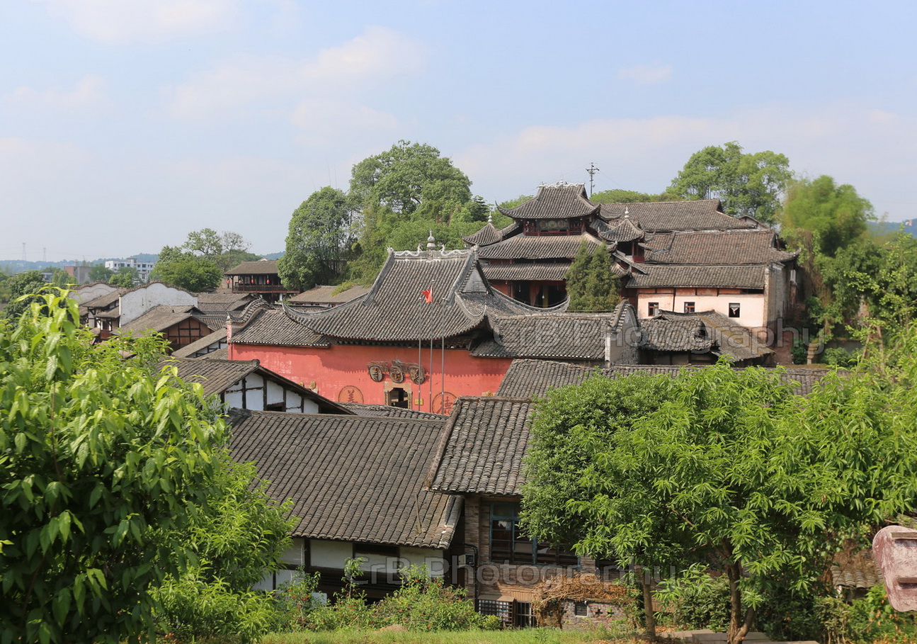 Historic street architecture in Yaoba, Hejiang County