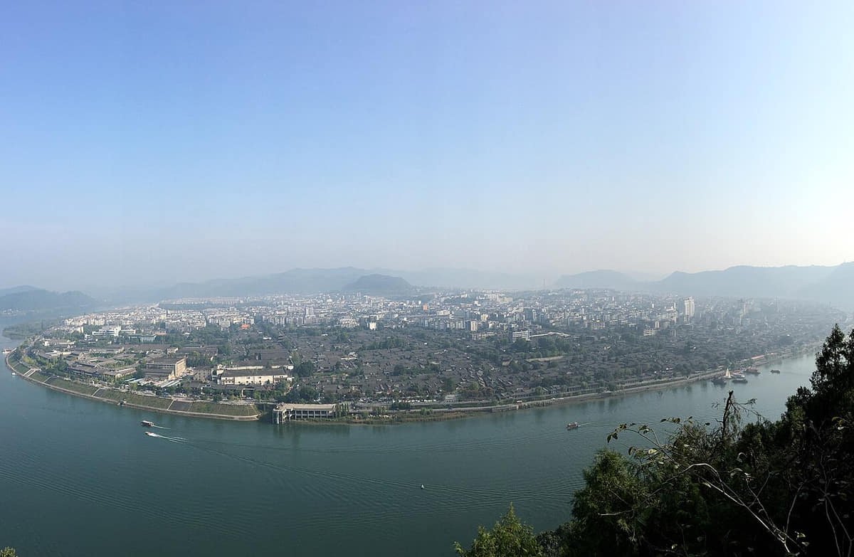 Verified documentary photograph of a landmark in Nanchong