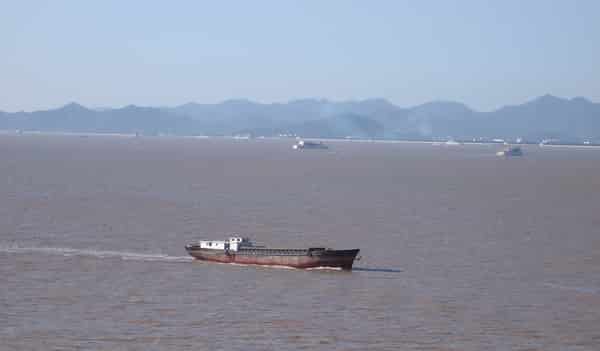 Ningbo port in Ningbo