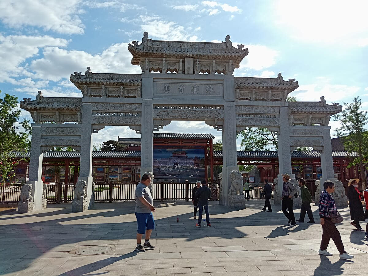 Verified documentary photograph of a landmark in Qinhuangdao