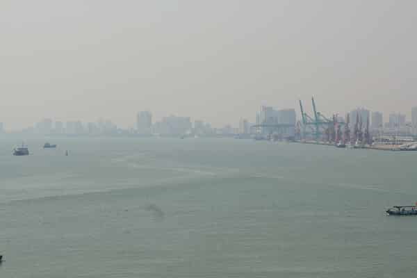 Shantou port in Shantou