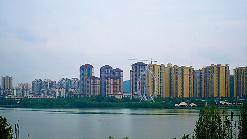 Contemporary Suining cityscape