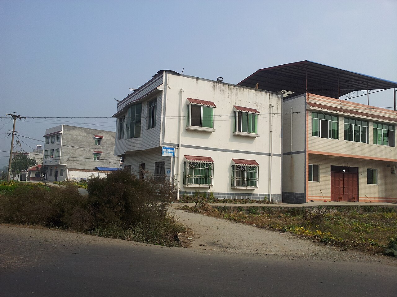 Village homes in Qilidian, Shehong