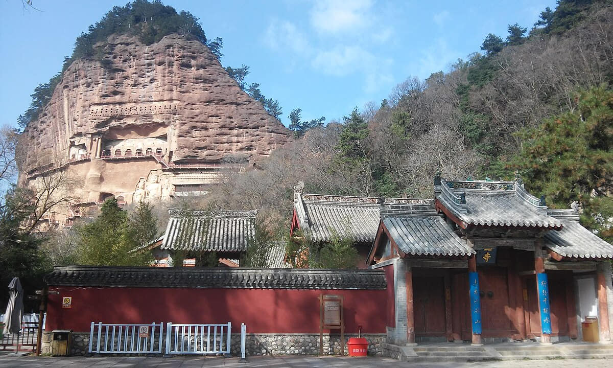 Verified documentary photograph of a landmark in Tianshui