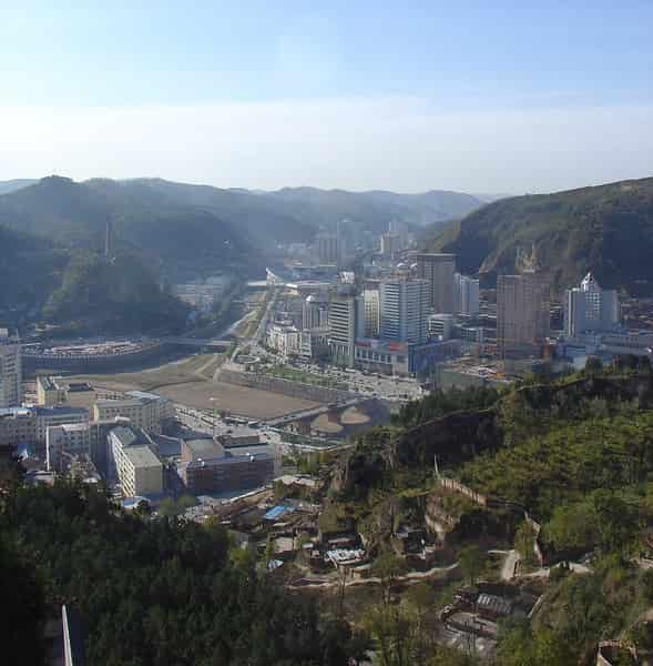 Yan River valley city in Yan'an