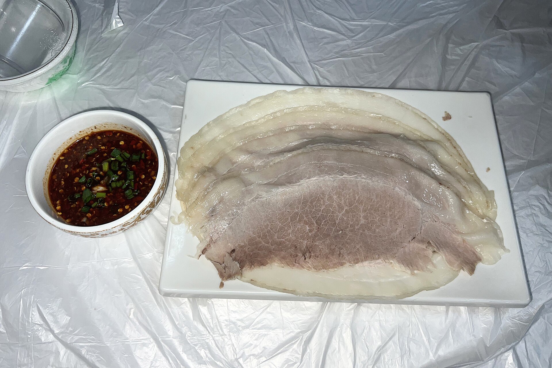 Lizhuang white meat served at Lizhuang in Yibin