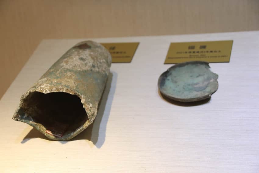 Xixia objects on display in the Yinchuan city profile