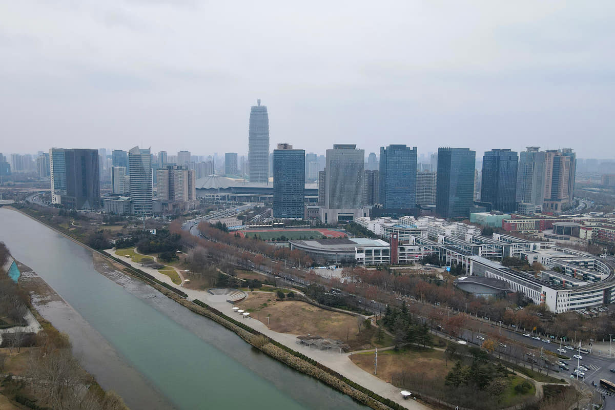 Verified documentary photograph of a landmark in Zhengzhou
