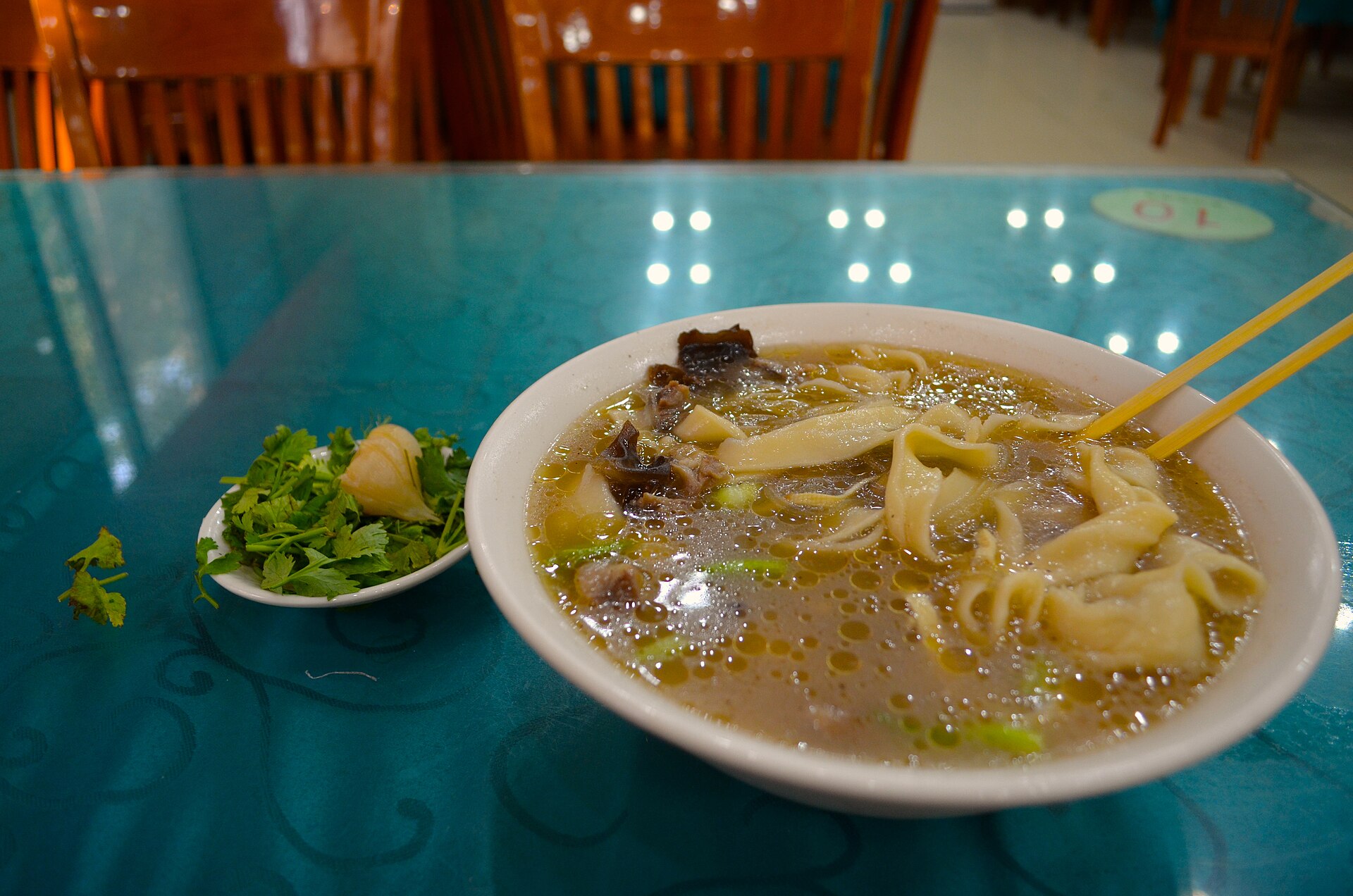 Bowl of huimian photographed in Zhengzhou