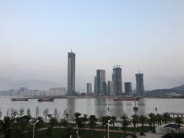 Hengqin waterfront in Zhuhai