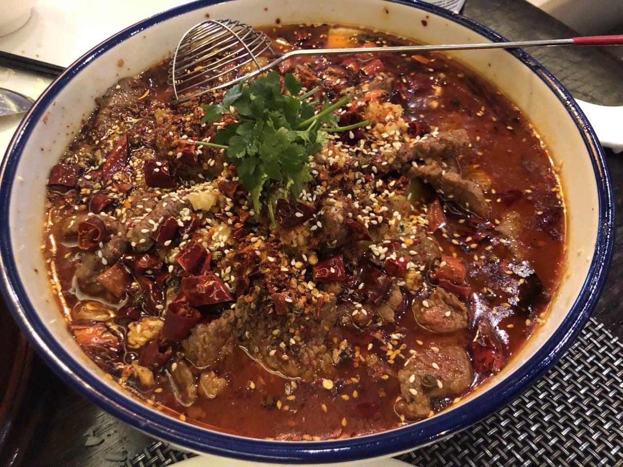 Reference photograph of Sichuan shuizhu beef